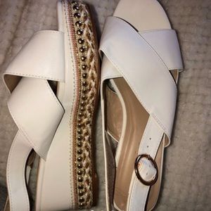 ASOS platform sandals.